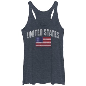 Women's Lost Gods Classic USA Flag Racerback Tank Top - 1 of 3