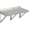 Stainless Steel Wall Shelf NSF Commercial Wall-Mounted Shelving Appliance Equipment Metal Shelving For Kitchen Restaurant Garage Laundry Utility Room - 2 of 4