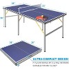 Table Tennis Table, Professional Ping Pong Table, 6×3 FT Foldable and Portable Ping Pong Table Set with Net, 2 Table Tennis Paddles and 3 Balls for - 2 of 4