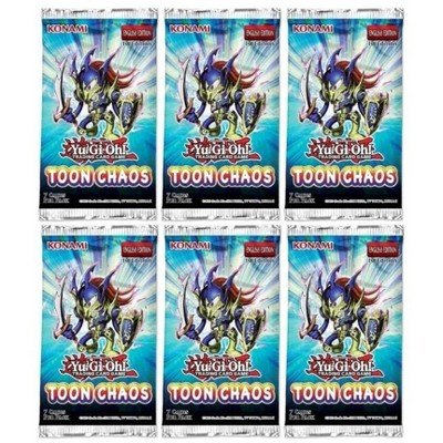 Konami Yu-Gi-Oh! Toon Chaos (1st Edition) Booster Pack Lot - 6 Packs
