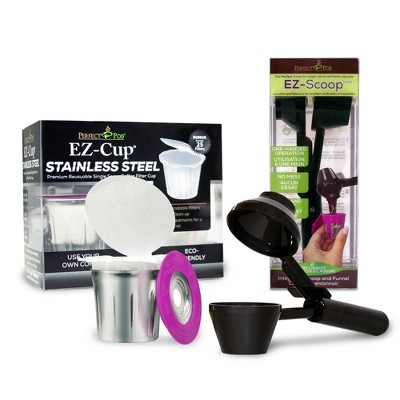 Perfect Pod Ez-cup Stainless Steel 2.0 Value Bundle With Ez-scoop