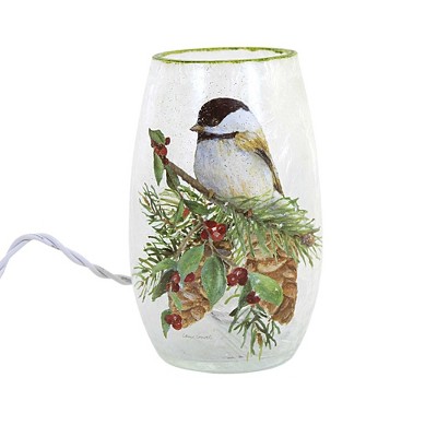 Stony Creek 5.25 In Pine Boughs & Birds Small Lighted Accent Pre-Lit Electric Christmas Novelty Sculpture Lights