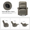 Irene 30.5" Wide Genuine Leather Manual Recliner with Rolled Arms Set of 2| ARTFUL LIVING DESIGN - 4 of 4