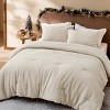 2/3 Pcs Waffle Comforter Set Soft Cotton Bedding Set Premium Cotton Cover with Polyester Fill for All Seasons - 2 of 4