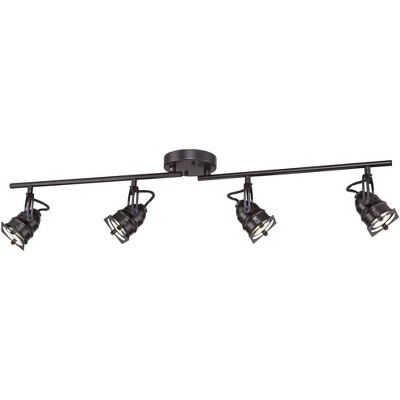 Pro Track Hamilton 4-Light Swing Arm Bronze LED Track Fixture