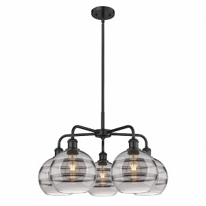 Rochester - 5 Light Stem Hung Chandelier In Industrial Style-15.38 Inches Tall and 26 Inches Wide - 1 of 1