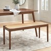 Buylateral Newington Natural Cane Seat Bench - 2 of 4