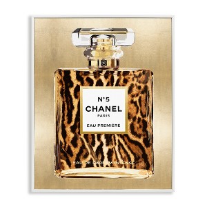 Stupell Industries Wildlife Pattern Perfume Black Framed Giclee Art - 1 of 4