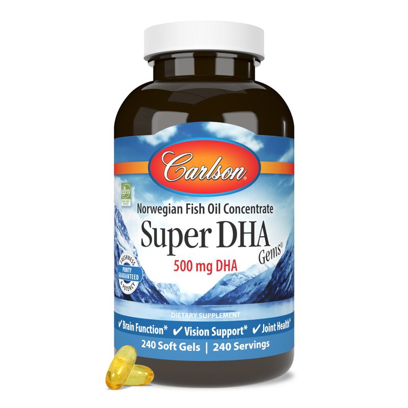 Carlson - Super DHA Gems, 500 mg DHA, Norwegian, Wild Caught, Sustainably Sourced, 5 of 8