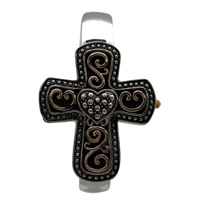 Olivia Pratt Cross Shape Bangle Women Watch