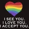 Adult Design By Humans I See You, I Love You, I Accept You Pride By AtlasNasStore T-Shirt - 2 of 2
