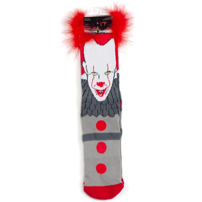 Hypnotic Socks IT Pennywise Athletic Crew Socks - Tube Socks for Adults with 3D Print - 1 Pair, 2 of 8