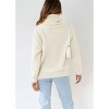 Womens Turtle Neck Ribbed Knit Pullover Casual Sweater Top - 3 of 3