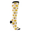 Emoji Face Patterned Knee High Socks from the Sock Panda (Women's Sizes, Adult Medium) - 2 of 3