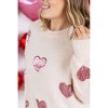Women's Sequin Heart Sweater - JadyK - 4 of 4