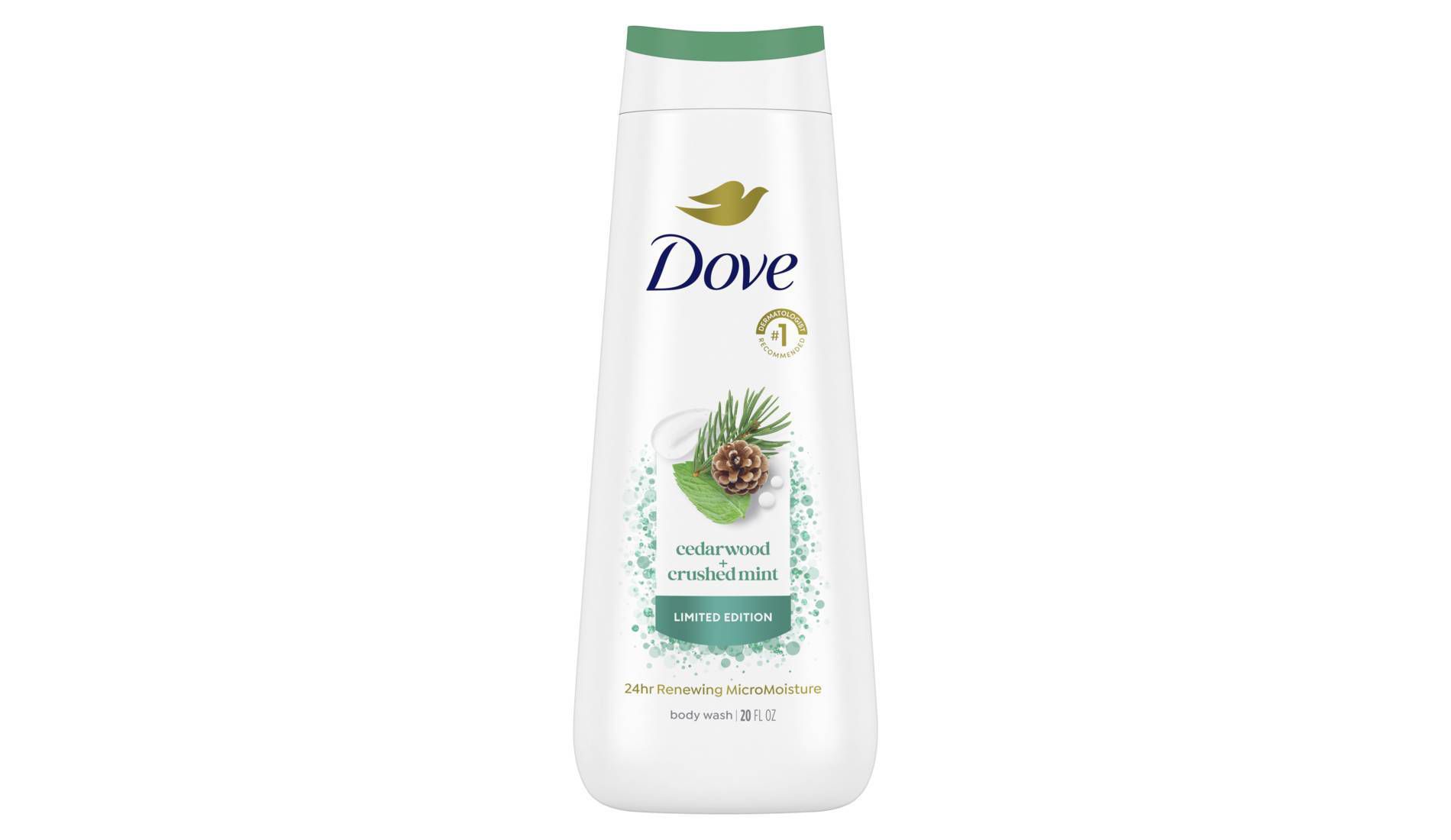 Dove Beauty Limited Edition Body Wash - Cedarwood & Crushed Mint - 20 fl oz