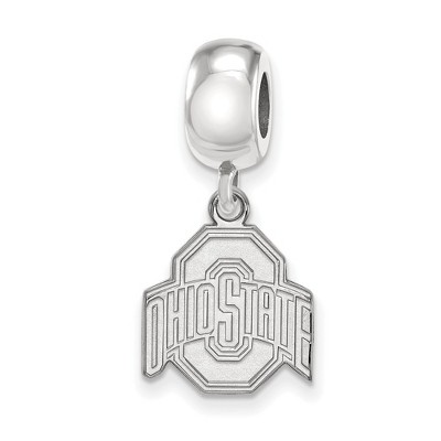 Black Bow Jewelry Sterling Silver Ohio State Buckeyes NCAA Bead Charm