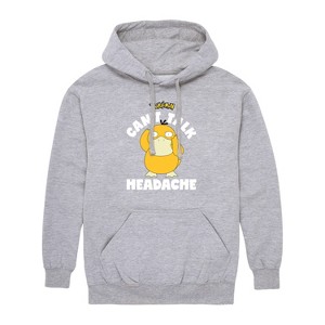 Men's - Pokémon - Psyduck Headache- Men's Fleece Pullover Hoodie Graphic Fleece Pullover Hoodie - 1 of 4