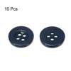 Unique Bargains Resin Snap Fastener Round Flat 4-Hole Sewing Buttons 10 Pcs - 3 of 4