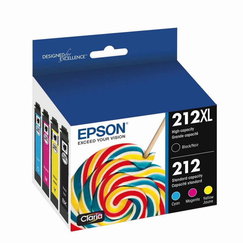 Epson 212XL Black C/M/Y Combo Pack Ink Cartridges (T212XL-BCS), 3 of 8