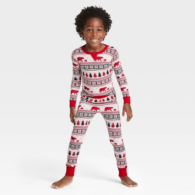 Toddler Holiday Fair Isle Print Matching Family Pajama Set - Wondershop™ White