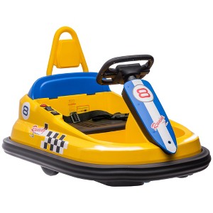Aosom Bumper Car for Kids, 360° Rotation 6V Electric Ride on Bumper with Twins Motors, Music Horn and LED Lights, Safety Belt - 1 of 4