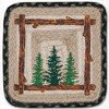 Earth Rugs Tall Timbers Square Jute Trivet 10"x10" Rustic Table Protector - 2 of 3