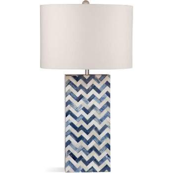 Bassett Mirror Dunmore Table Lamp Blue White/Blue Bone