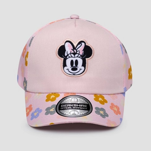 Toddler Girls' Minnie Mouse Baseball Hat - Pink