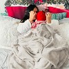 Attop Soft Lightweight Plush Blanket (90×90 Inches, Multi-Scene Use) - 3 of 4
