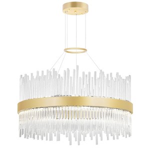 CWI Lighting,Genevieve LED Chandelier With Medallion Gold Finish - 1 of 4