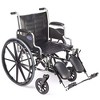 Invacare Wheelchair Elevating Legrests - Padded Calf Support, Aluminum Footplates, Adjustable Length - 4 of 4