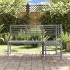 vidaXL Corner Bench Brown Solid Acacia Wood 55.1 in corner bench - Gray 3 - 3 of 4