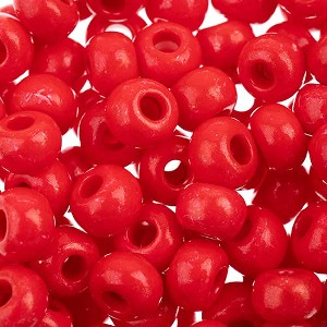 John Bead Czech Glass Seed Beads 2/0, Terra Intensive Red (22g Vial) - 1 of 2