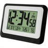 Digital Atomic Black Wall Clock with Temperature Display for Home Office Living Room - 2 of 4