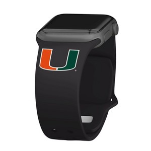 NCAA Miami Hurricanes Silicone Apple Watch Band - 1 of 4
