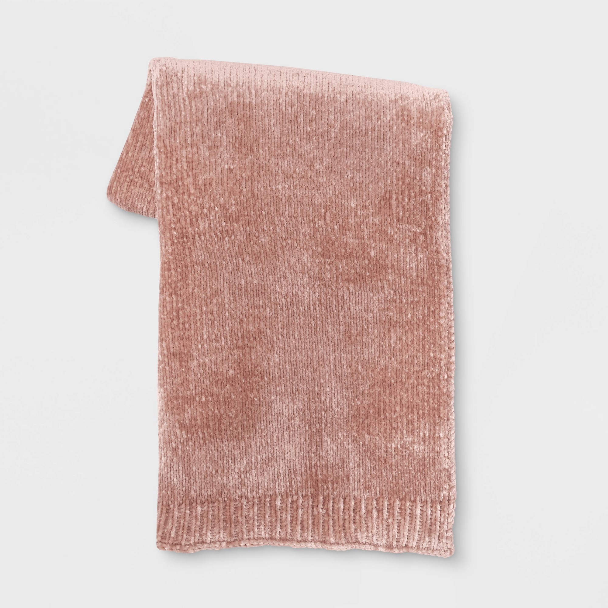 50"x60" Shiny Chenille Throw Blanket Blush - Threshold™