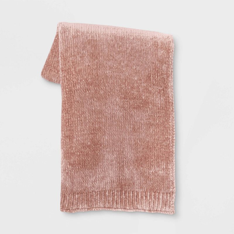 50"x60" Shiny Chenille Throw Blanket - Threshold™, 1 of 8