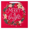 15" XL Square Christmas Gift Bag 'Merry and Bright' - 2 of 4