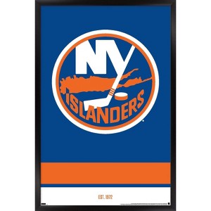 Trends International NHL New York Islanders - Logo 21 Framed Wall Poster Prints - 1 of 4