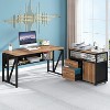 Tribesigns 55-inch L Shaped Desk with Drawer Cabinet, Executive Computer Desk for Home Office - 4 of 4