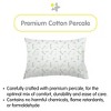 BreathableBaby Cotton Percale Pillowcase, For 13" x 18"/33 x 46 cm Toddler Pillow, Botanicals (2-Pack) - 2 of 4