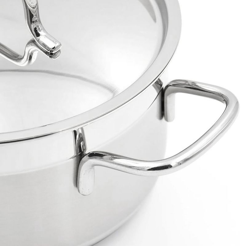 Korkmaz Alfa 2 Piece 4.2 Liter Stainless Steel Low Casserole Dish with Lid, 5 of 6