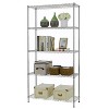 FDW 5-Shelf Adjustable Layer Rack Commercial Strong Steel for Restaurant Garage Kitchen - 2 of 4