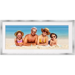 PosterPalooza | Metallic Silver with White Photo Mat, UV Acrylic, Foam Board Backing, 60 Sizes Available - 1 of 4