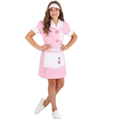 HalloweenCostumes.com 50s Girl's Diner Waitress Costume - image 1 of 4