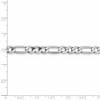 Black Bow Jewelry 6mm 14k White Gold Flat Figaro Chain Bracelet - 4 of 4
