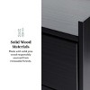 GlasFlength Nightstands Modern Nightstand Bedroom Nightstand Elegant Bedside Table with 2 Drawers for Living Room, Black, 20.25"*15"*22.75" - 4 of 4