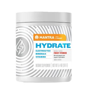 Mantra By Zahler Game-Changing, Great-Tasting, Sugar-Free Hydration Supplement, Fruit Punch Flavor, 30 Servings. - 1 of 4