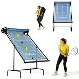 Ksports Racket Sports Indoor Outdoor Tennis Rebounder Adjustable Net for Pickleball, Squash, Racquetball, and Table Tennis with Carry Bag, Blue